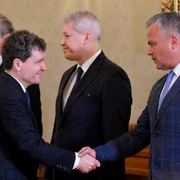 Nicușor Dan și Adrian Veștea FOTO Mediafax 