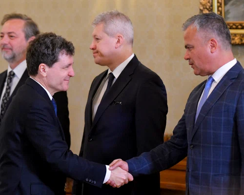 Nicușor Dan și Adrian Veștea FOTO Mediafax 