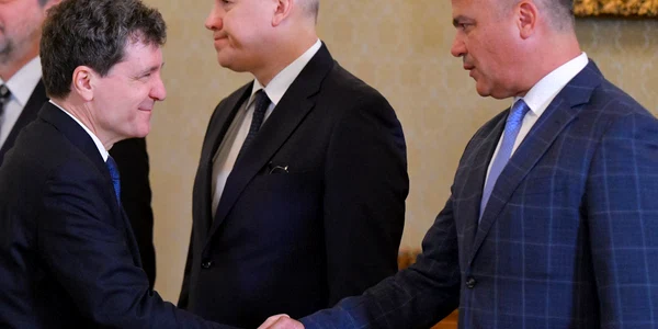 Nicușor Dan și Adrian Veștea FOTO Mediafax 