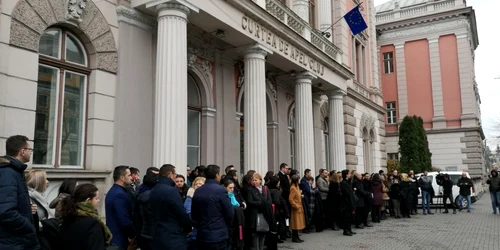 cluj protest magistrati. foto