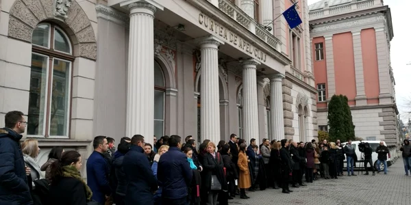 cluj protest magistrati. foto