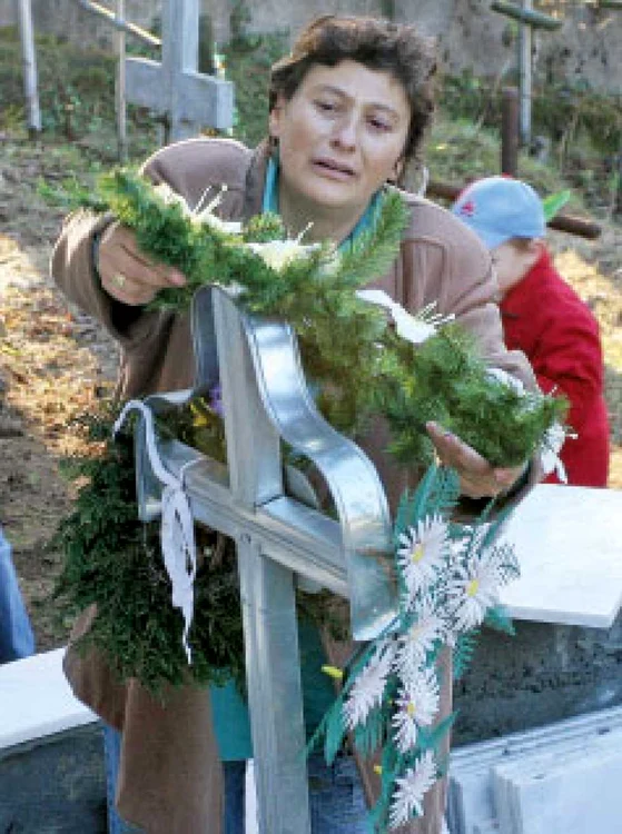 Adina Schneider, una dintre văduvele de la Anina  