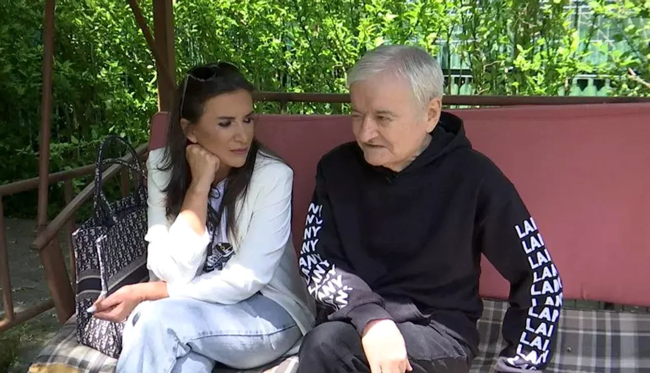 Irinel Columbeanu, alături de jurnalista Mara Bănică.