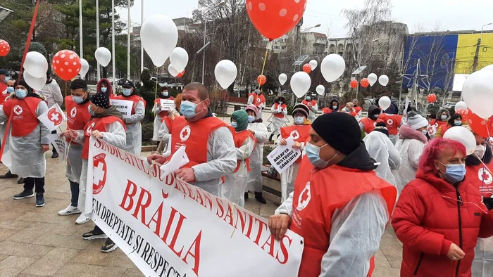 Au fost proteste și la Brăila