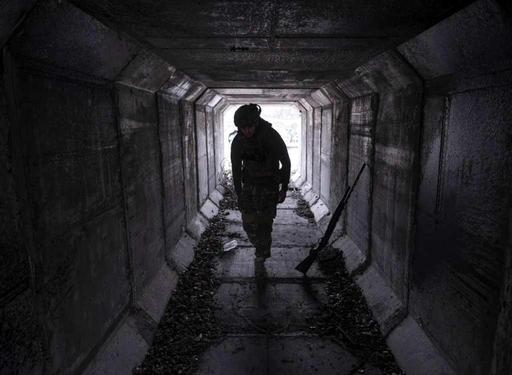 Soldat ucrainean pe frontul de vest FOTO PROFIMEDIA