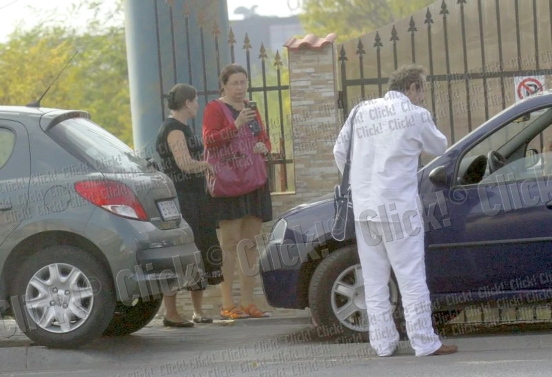 Magda Catone l-a vizitat miercuri pe Şerban Ionescu. (Foto: Cezar Preda)