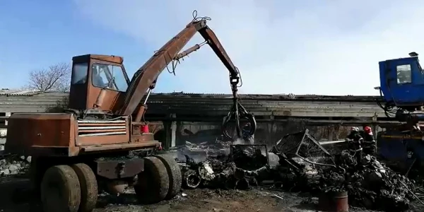 incendiu Galati