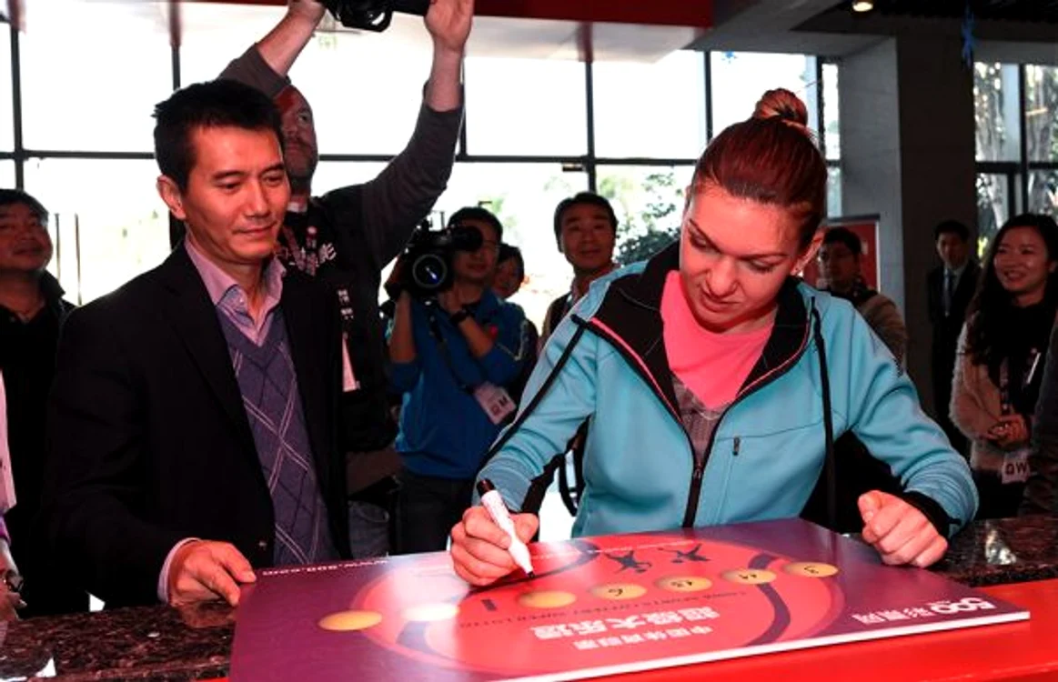 Simona Halep a completat cu grijă numerele pentru loteria chineză