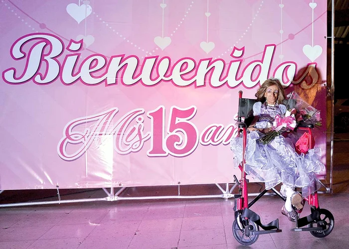 Magali Sierra suferă de “progeria”, o boală care a îmbătrânit-o prematur. Deşi fata are 15 ani, arată de 90Foto: AFP/Getty Images