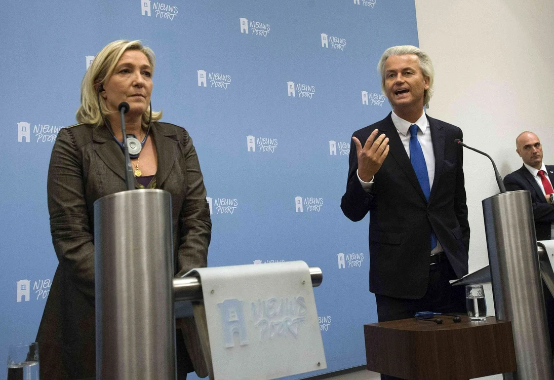 Marine Le Pen şi Geert Wilders. FOTO: reuters