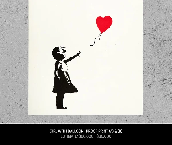 „Girl with Balloon” FOTO Facebook Julien's Auctions