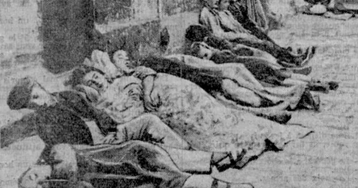 Oamnei doborâți de căldură în vara anului 1911, în Franța. Foto: Ouest-France