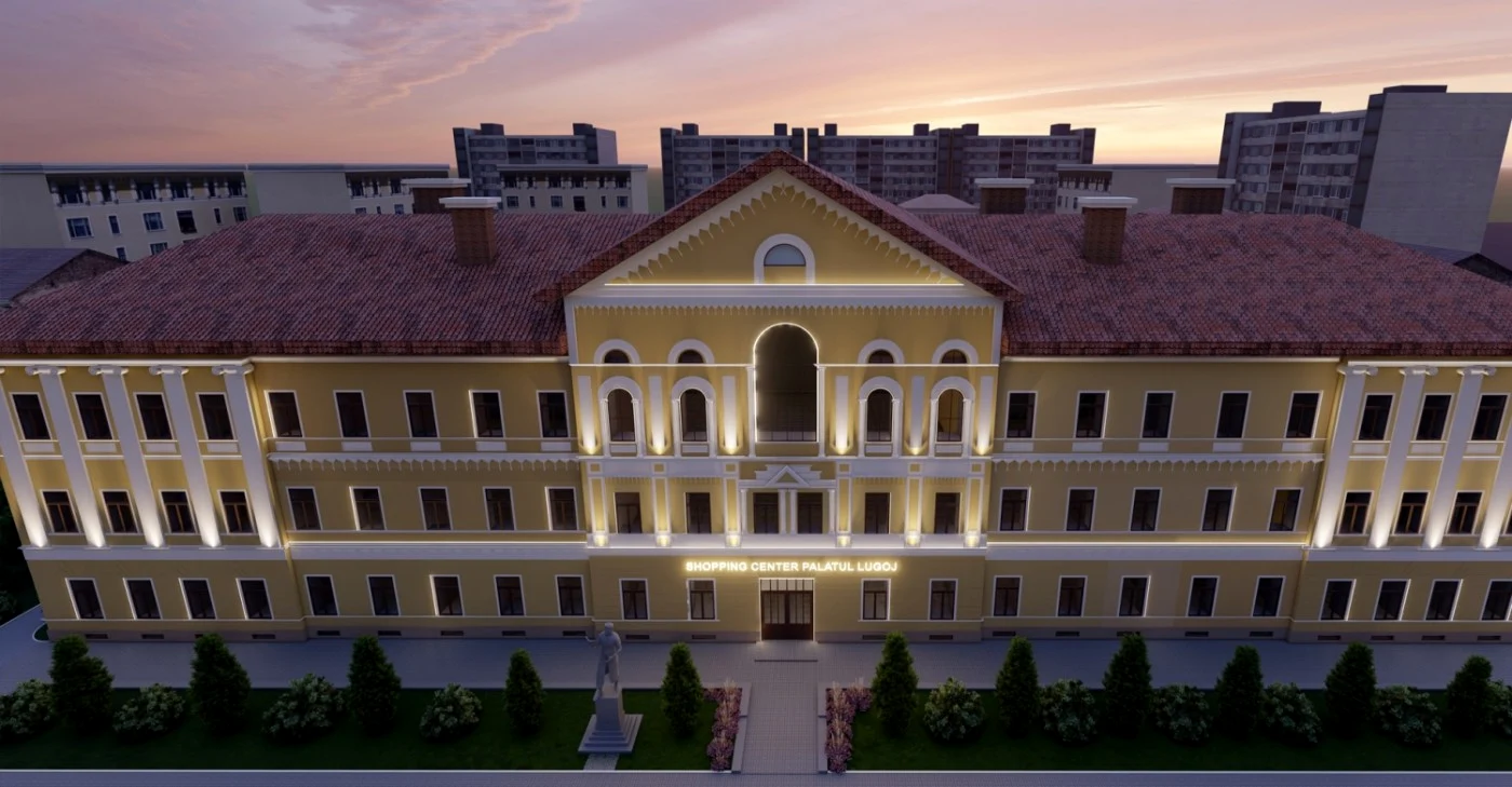 Mall la Lugoj. Transformarea spectaculoasă a clădirii fostei prefecturi judeţului Severin