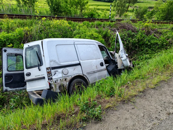 Accident feroviar mortal produs în prima zi de Paște în județul Sibiu pe DN14 Foto IPJ Sibiu