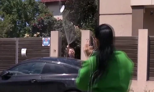 Reporterii au fost puși pe fugă de Viorica de la Clejani  jpeg