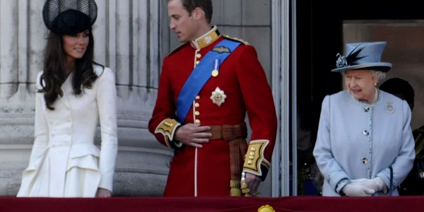 Prinţul William şi Kate la aniversarea oficială a reginei Elisabeth a II-a / Foto: Reuters