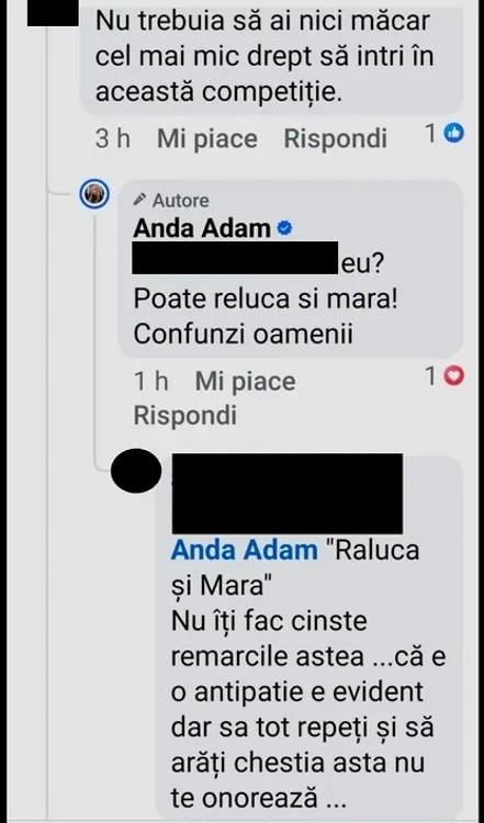 Anda Adam, atac la adresa Marei Bănică și Ralucăi Bădulescu - Foto: captură Facebook