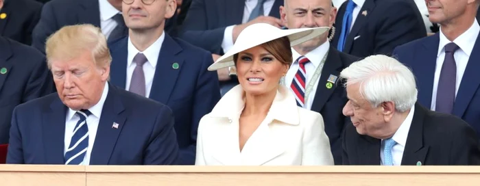 Donald şi Melania Trump, la ceremonia D-Day FOTO Guliver/Getty Images