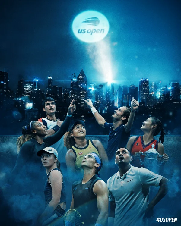 Afisul turneului US Open 2022. FOTO: Twitter