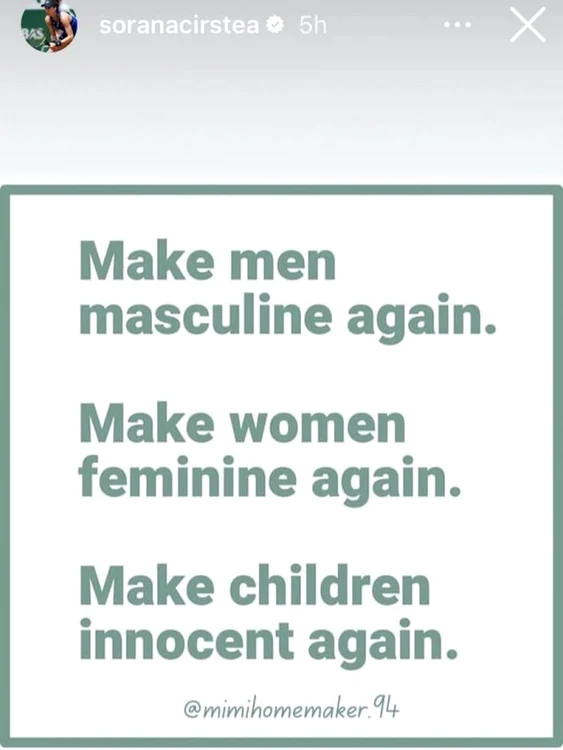 Mesajul postat pe Instagram de Sorana Cîrstea 