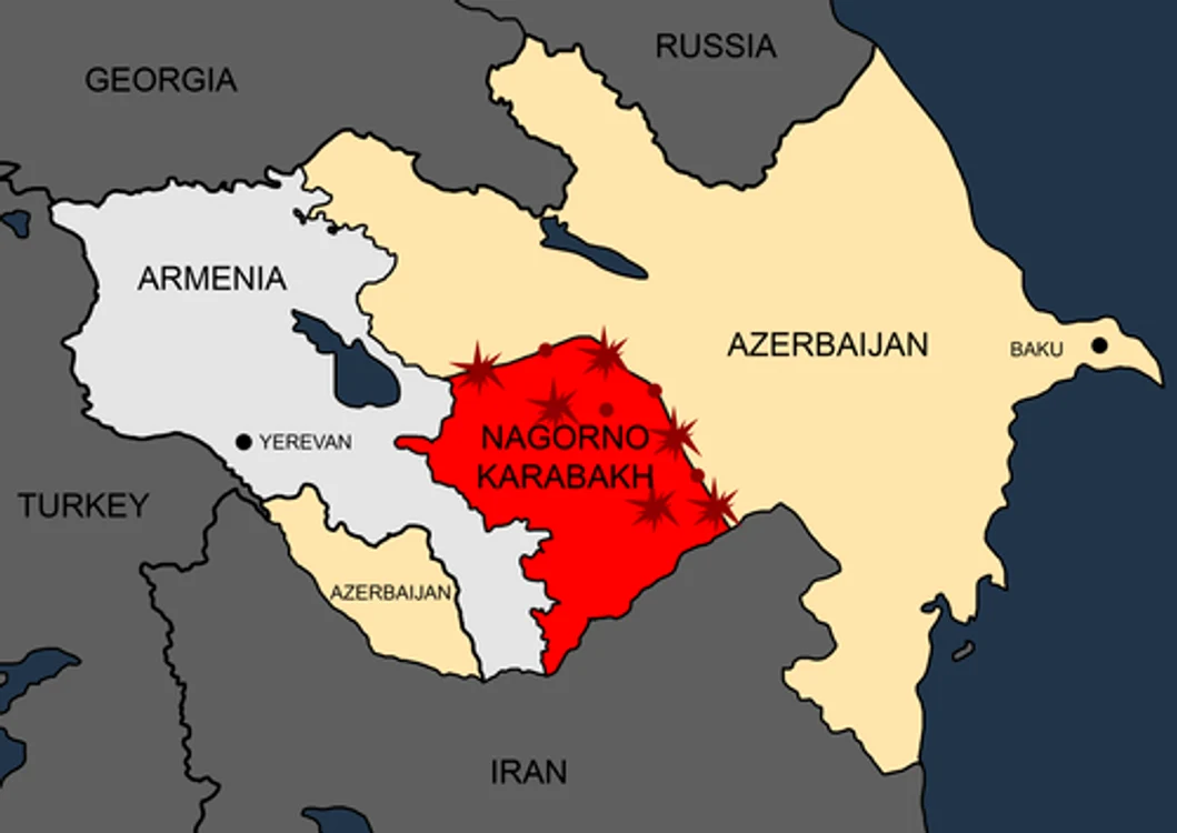 Harta tensiunilor din jurul Armeniei. FOTO Shutterstock