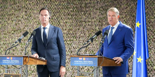 Mark Rutte si Klaus Iohannis FOTO presidency.ro