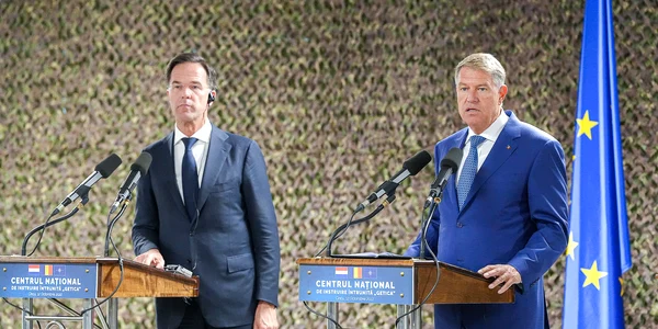 Mark Rutte si Klaus Iohannis FOTO presidency.ro