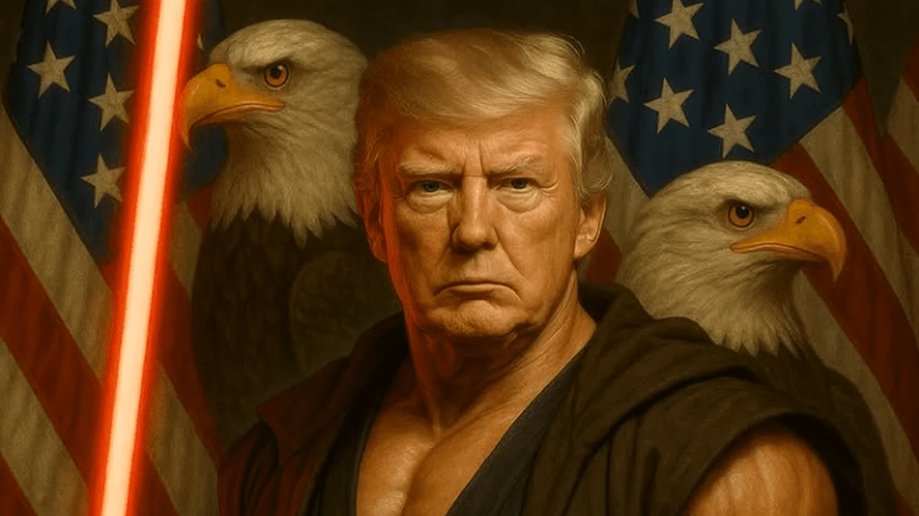 Donald Trump, desprins din "Războiul stelelor". FOTO: Facebook