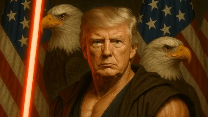 Donald Trump, desprins din "Războiul stelelor". FOTO: Facebook