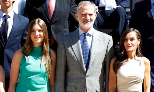 Infanta Sofia alături de Letizia și Felipe profimedia 1022127427 jpg