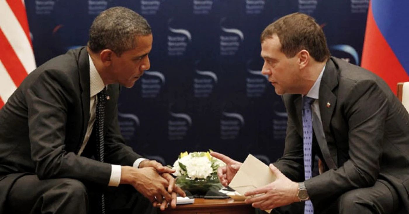 Preşedintele Barack Obama la sfat de taină cu omologul rus Dmitri Medevedev