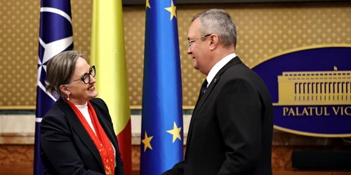 Nicolae Ciucă, întrevedere cu ambasadoarea Canadei în România FOTO: GOV.ro