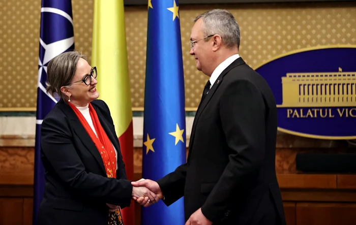 Nicolae Ciucă, întrevedere cu ambasadoarea Canadei în România FOTO: GOV.ro