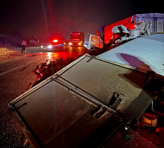 Accidentul a avut loc în Vrancea FOTO: IPJ Vrancea