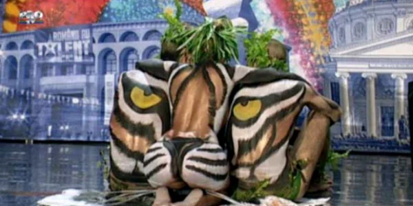 Body painting la ”Românii au talent”