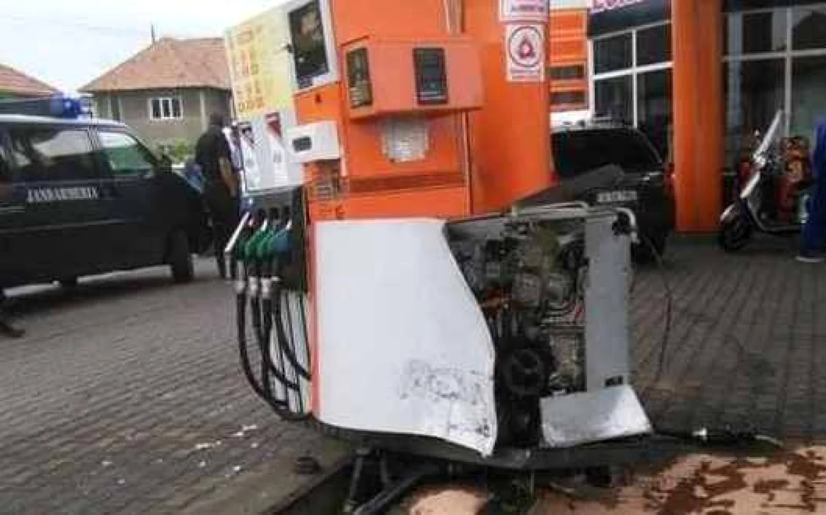 Accidentul a avut loc la benzinarie