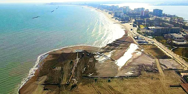 Extinderea plajelor din Mamaia foto Bogdan Bola