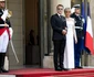 Emmanuel Macron și Brigitte Macron la dineul de stat pentru Regele Rama X al Thailandei. FOTO: Profimedia
