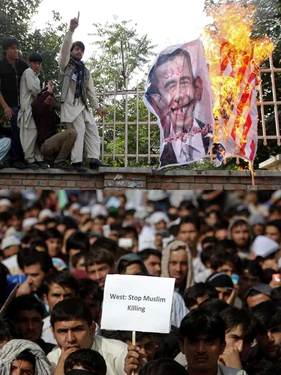 proteste antiamericane in kabul. reuters