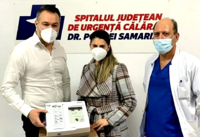 Echipamentul donat este destinat monitorizării activităţii cardiace a fătului FOTO Facebook/Bogdan Mihai