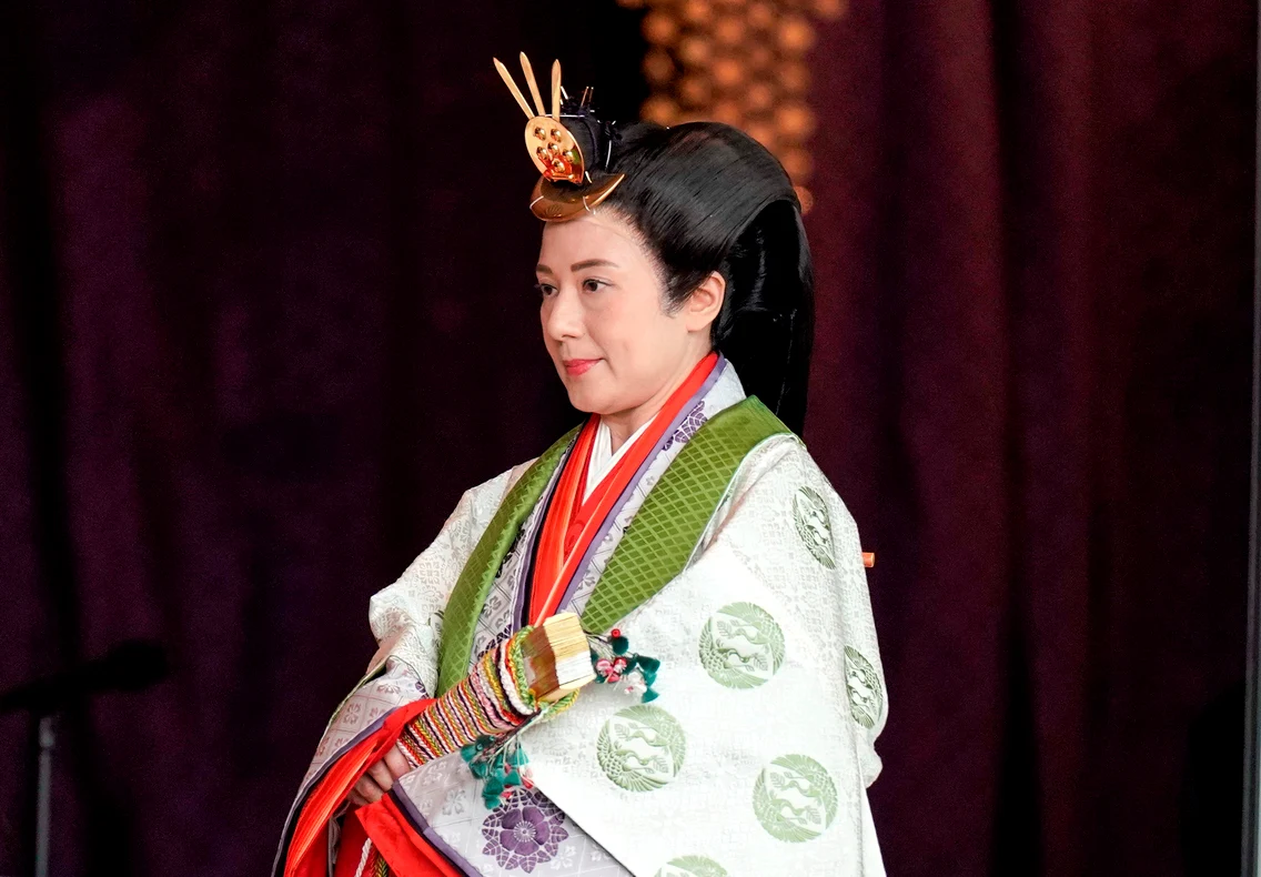 Împărăteasa Masako a Japoniei la Întronizarea Împăratului Naruhito. FOTO: Profimedia