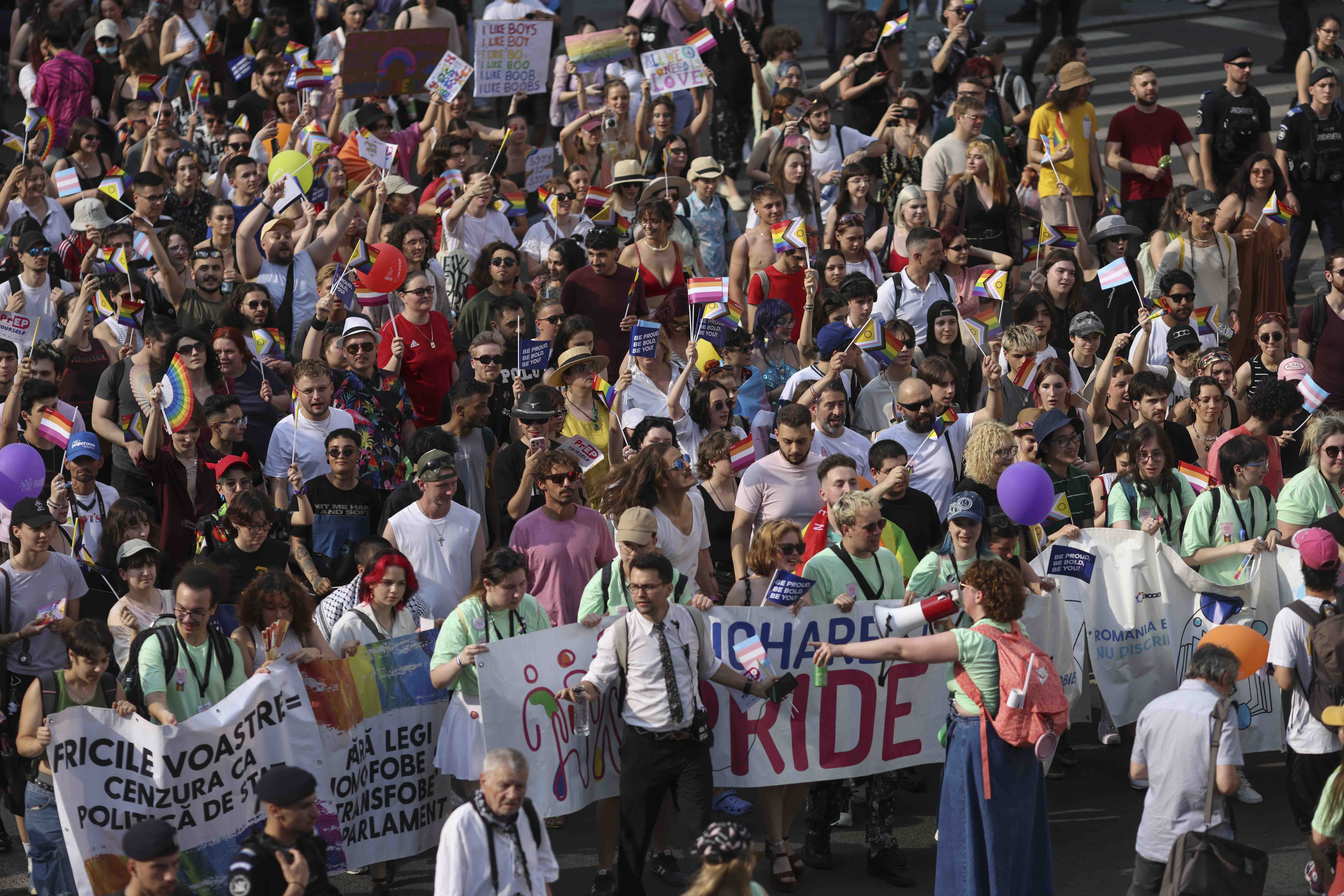 Imagini de la Marșul Bucharest Pride 7 iunie 2025. FOTO: INQUAM Photos/George Călin