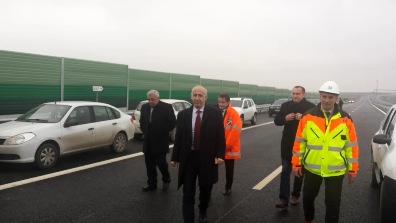 Ministrul Transporturilor în vizită pe Autostrada Timişoara-Lugoj, lot 2 FOTO Dani Dancea