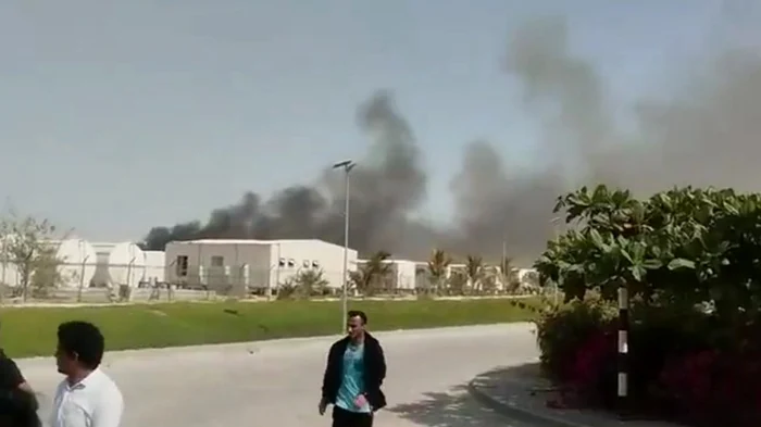 Atac cu drone în Oman. FOTO: Captură video / X