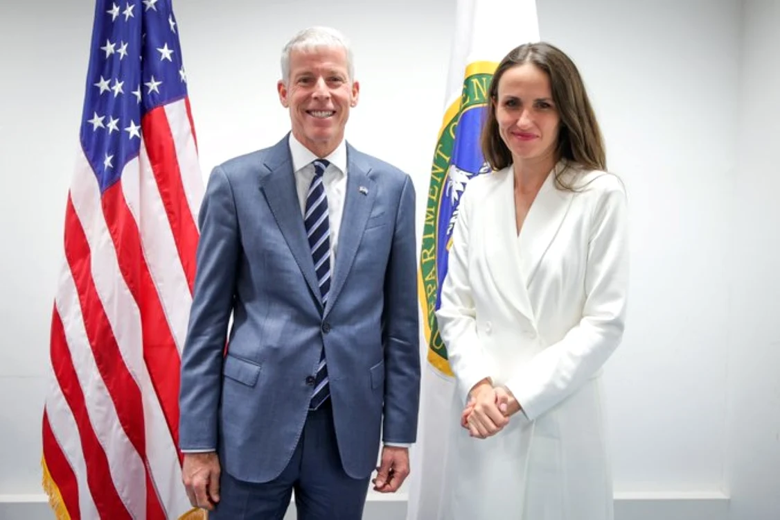 Chris Wright şi Oana Ţoiu, discuţii bilaterale la Viena. FOTO: X/Oana Ţoiu