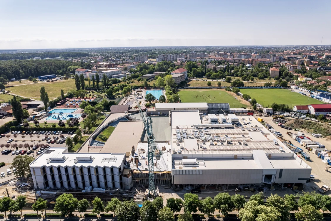 Noul aquapark din Timișoara se află în șantier FOTO ADR Vest