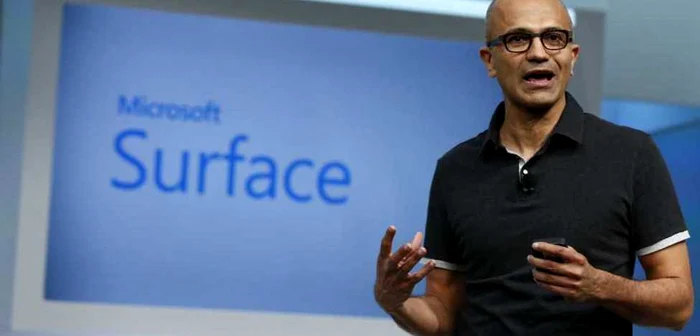 Satya Nadella, directorul Microsoft, are o sintagmă preferată: cloud-first, mobile-first. Acum, se poate adăuga şi wearable-first. FOTO Reuters