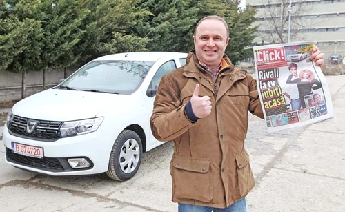 Grig Chiroiu din “Trăsniţii” vă ţine pumnii la concursul Click!MANIA