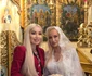 Simona Trașcă, în rochia de la biserică a Soniei Trifan foto: Facebook 