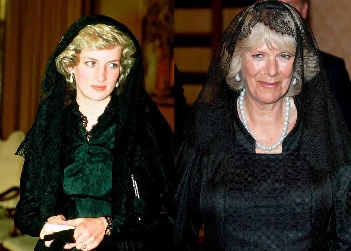 Prinţesa Diana, în 1985 şi Camilla Parker, în 2009foto: Profimedia